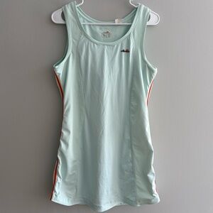 Ellesse Mint Green Tank Top with Red Stripes